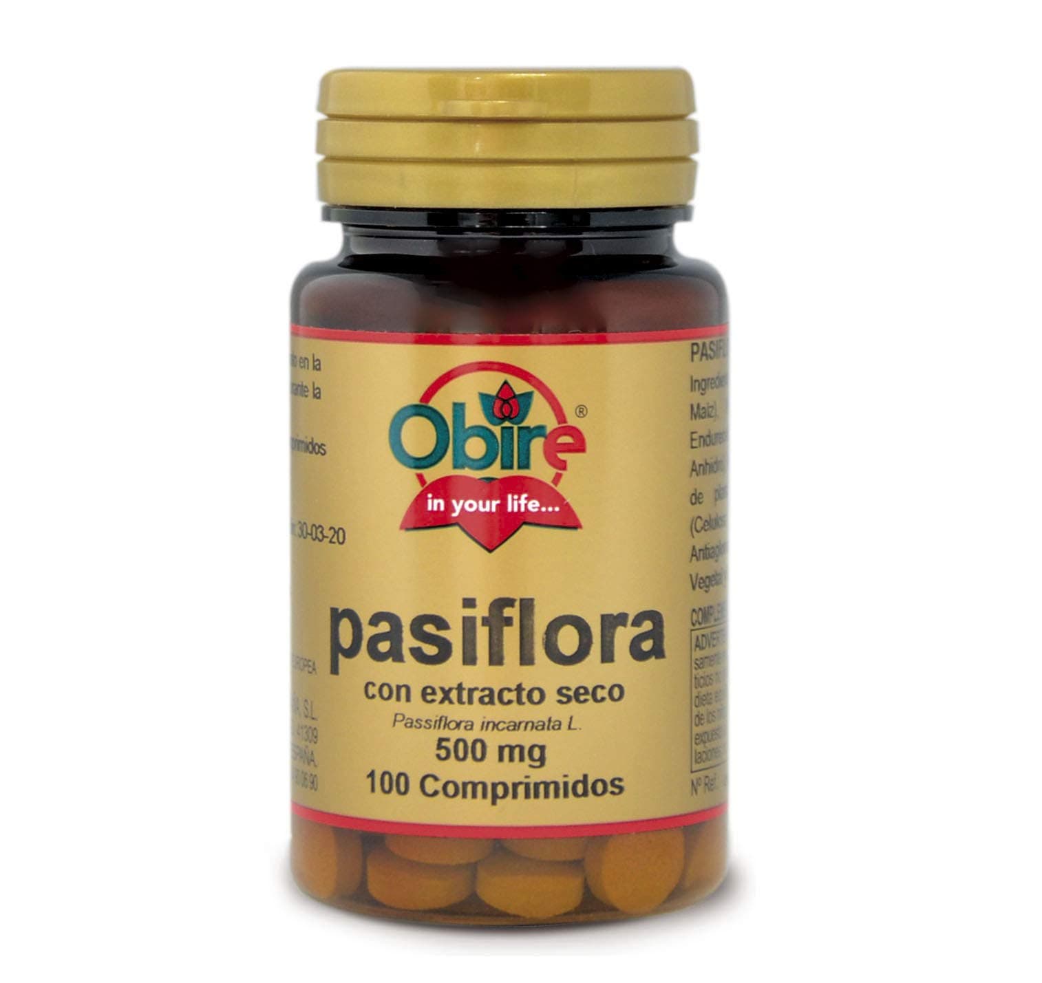 Passiflora 500 mg. (Ext. Dry) 100 Tablets