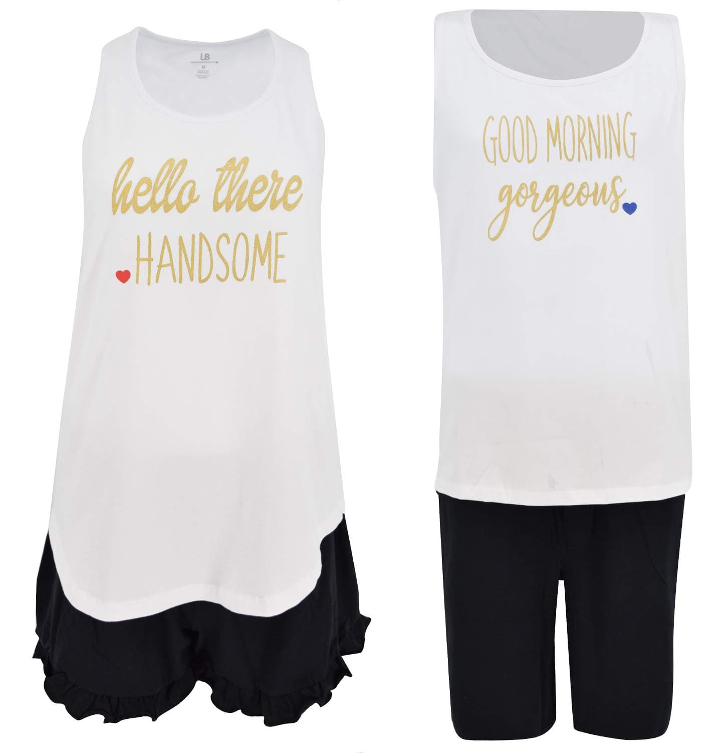 Hello Handsome His and Hers V-Day Pajama Set