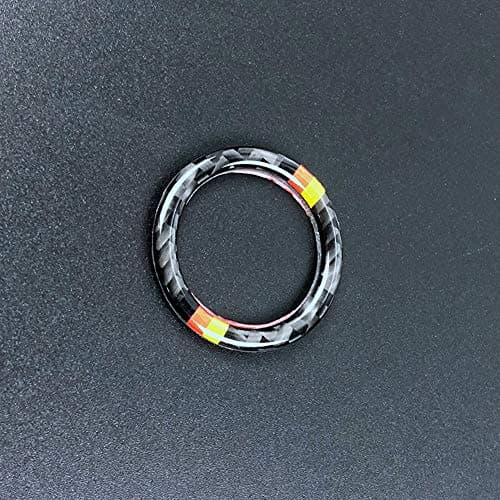 Interior Auto Vehicle Accessory, for C-Class w205 Coupe 2015-2018 W213 2014-2018 GLC 2016-2018, Start Engine Stop Stripe Cover Trim Carbon Fiber B, 1 pcs/set