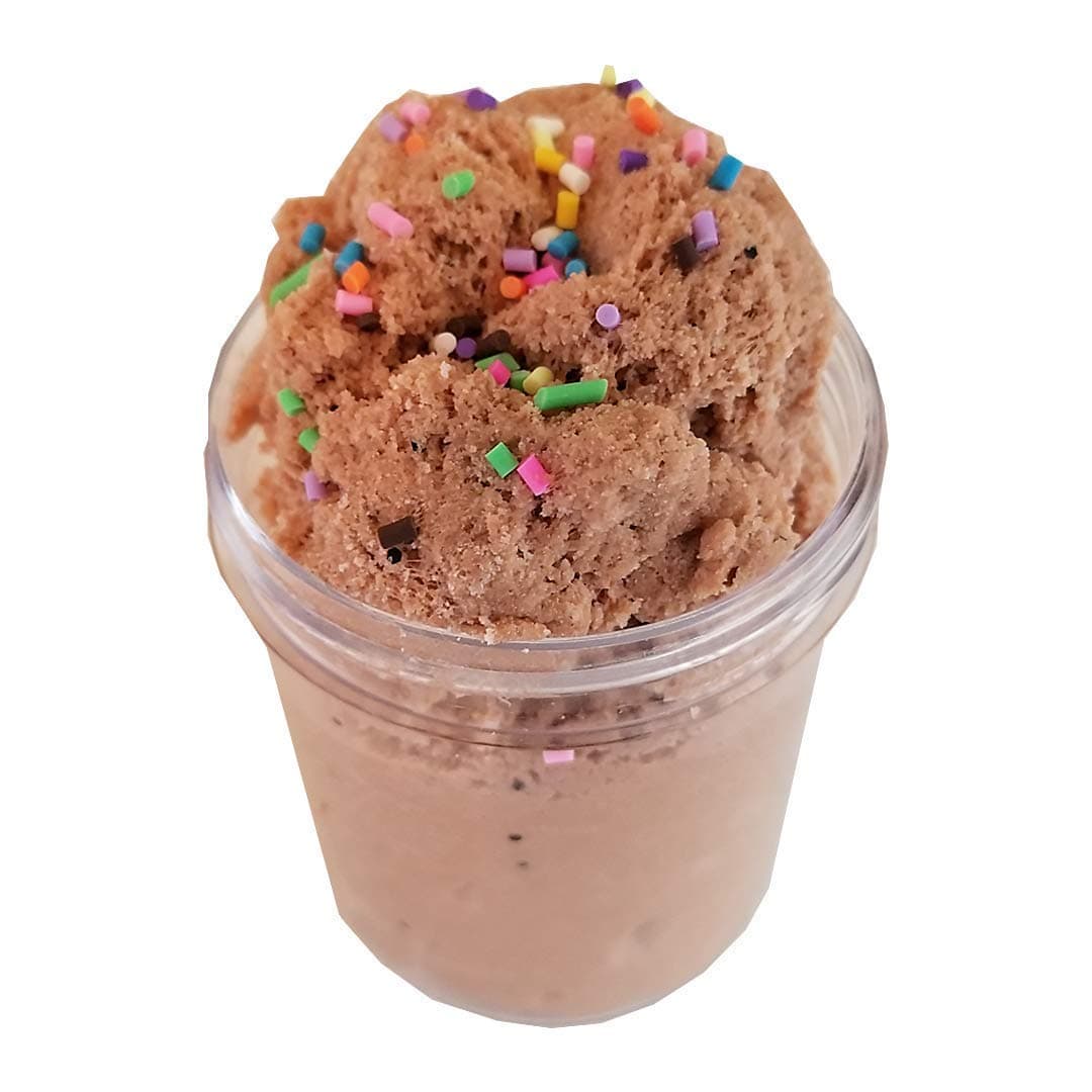 Cookie Dough Scented Slime 4 oz Cloud Slime Handmade w/Fake Sprinkles & Activator Package Party Favor For Girls/Boys Add Ins Accessories Homemade Instant Snow Non Toxic Toys For Kids