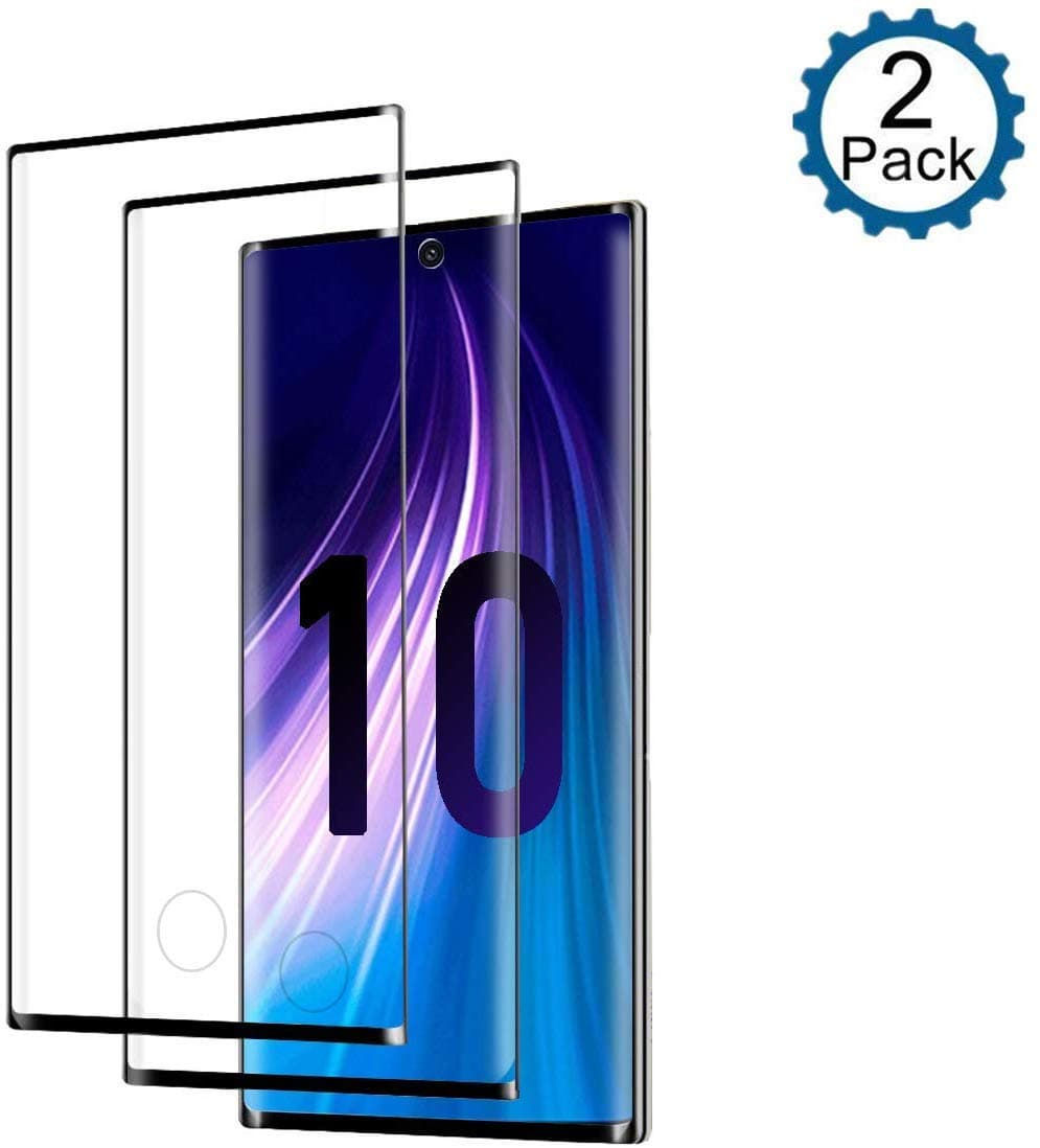 COREFYCO Galaxy Note 10 Screen Protector, Tempered Glass [2Pack] 3D Curved EDG Coverage, Anti-Scratch, Bubble Free and Case Friendly, Tempered Glass for Samsung Galaxy Note 10