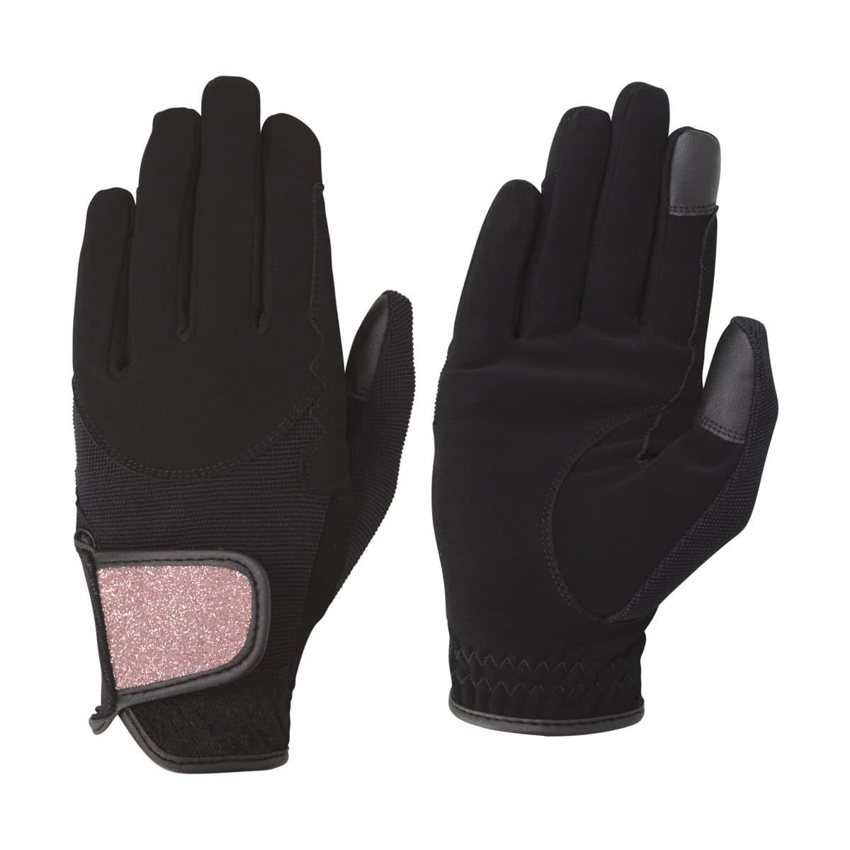 Roka Riding Gloves - VARIOUS COLOURS - VARIOUS SIZES (Medium, Black/Rose Gold)
