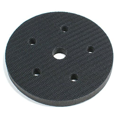 5" - 5 Hole with Center Hole Vacuum Soft Interface Pad - Hook and Loop