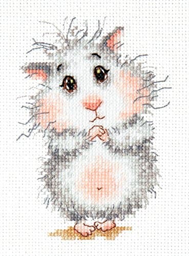 Cross Stitch Kit Buy hamster, please!