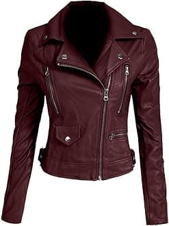 Ladies Polyurethan Leather Jacket Women Jacket NP-01