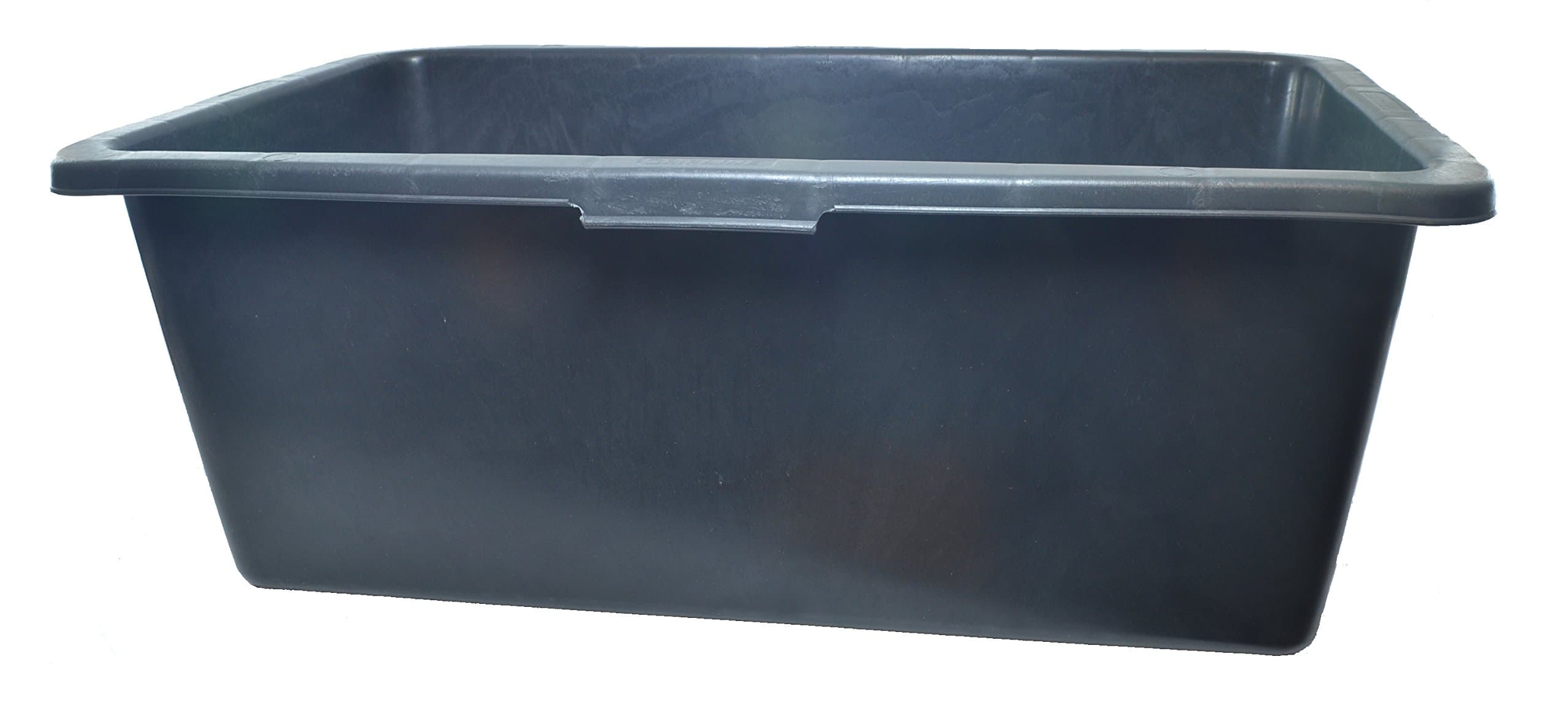 Trade Garden Supplies 90 Litre Tank Rectangular Masonry Container, 90 liters, Black, 80x49x30 cm