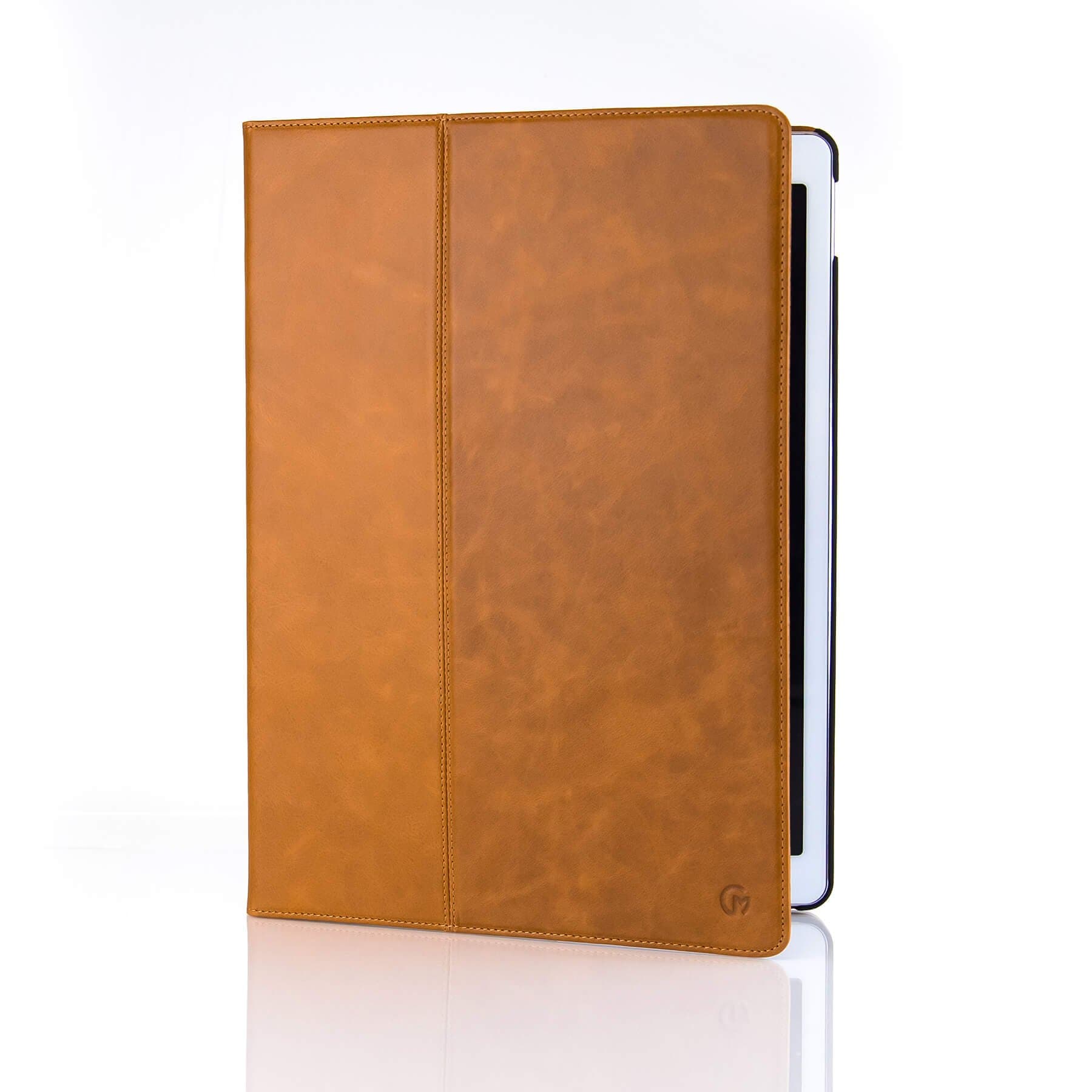 Casemade Apple iPad Pro 12.9 (2nd Gen 2017 Model) Premium Grade Luxury Real Italian Leather Cover/Case (Compatible Model Numbers: A1670, A1671) (Tan)