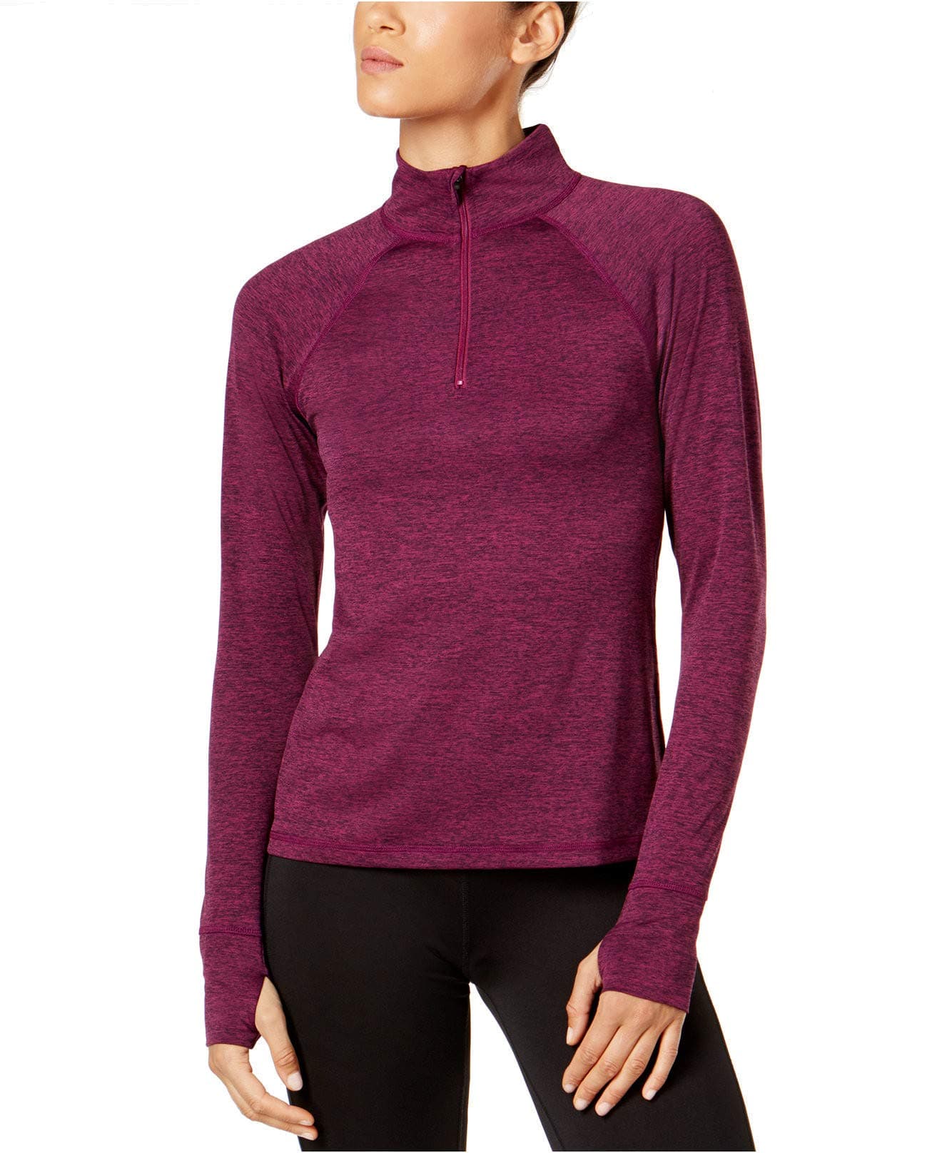 Women's Half-Zip Pullover Jacket Pretty Plum Large