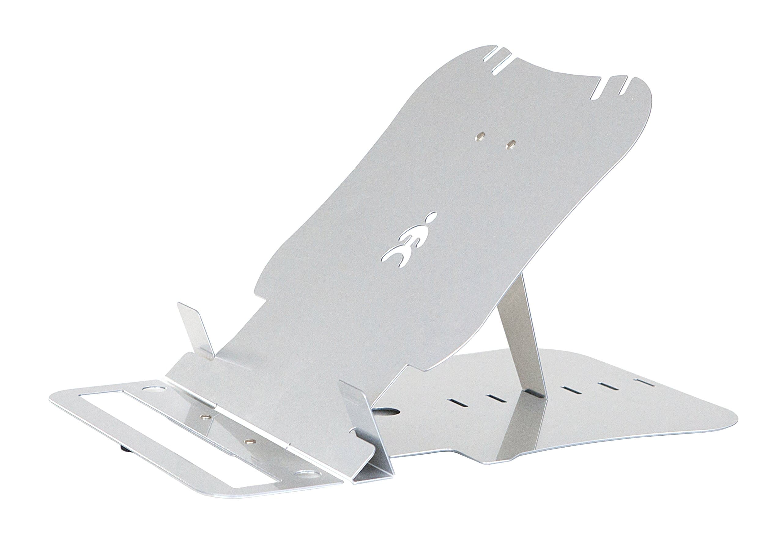 U TOP PRO Portable and adjustable laptop notebook stand with copy holder. Suitable for 13", 14", 15" & 17" laptops.