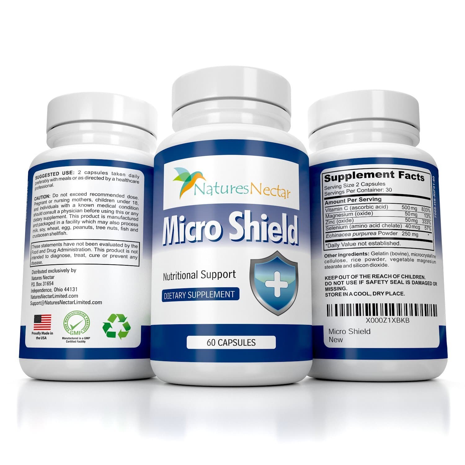 Immune System Booster- Support With Zinc For Immune Support - Formula Contains Echinacea, Zinc & Vitamin C For Ultimate Cell Immunity Defense - 60 Capsules Immunity Support Vitamins Health Supplement