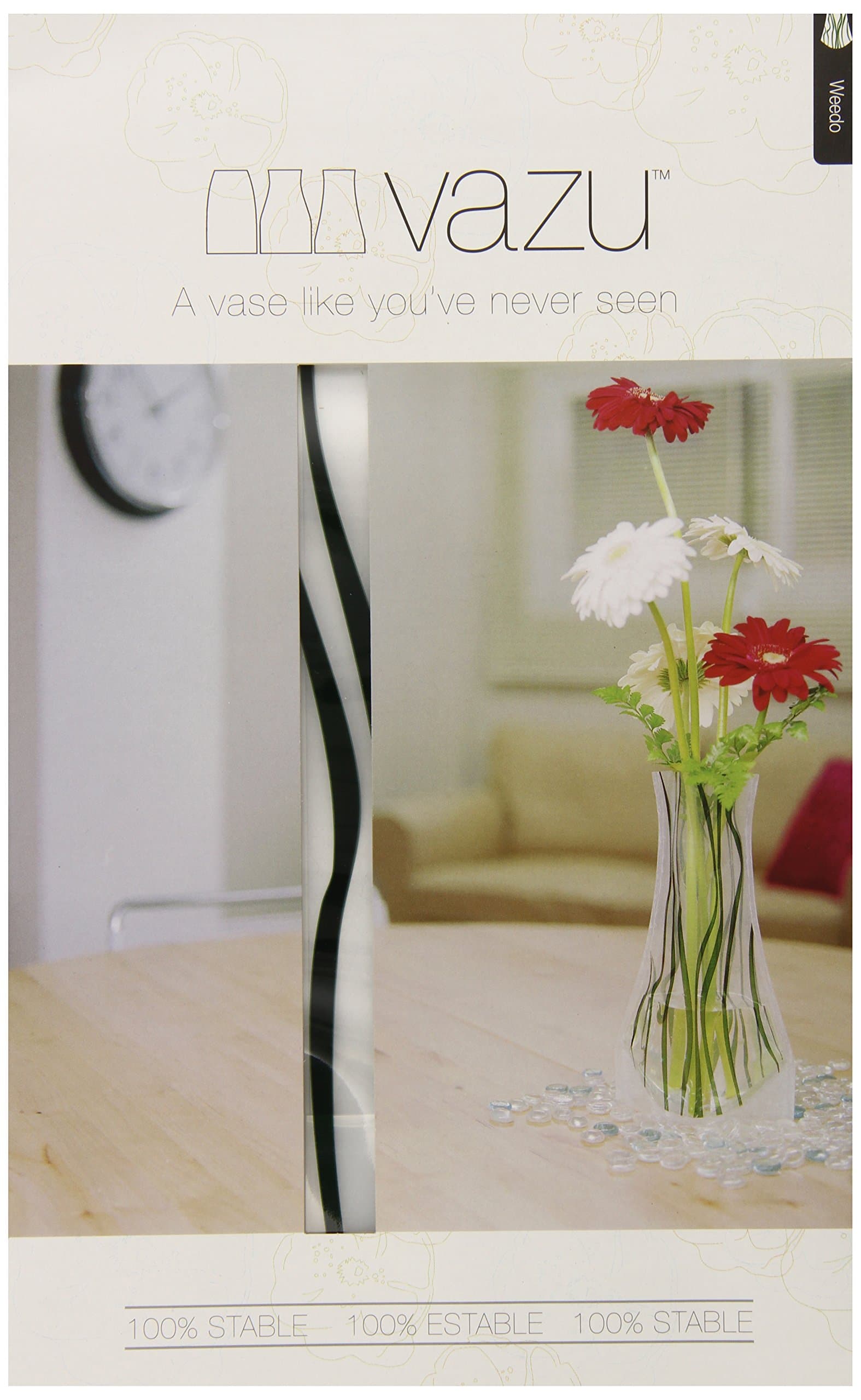 Vazu Expandable Clear Flower Vase - Weedo