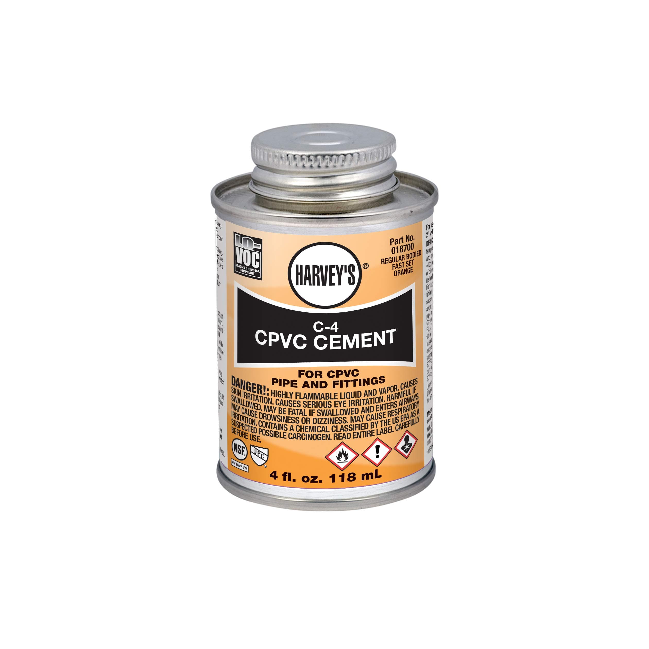 C-4 CPVC CEMENT ORANGE NFS 4OZ