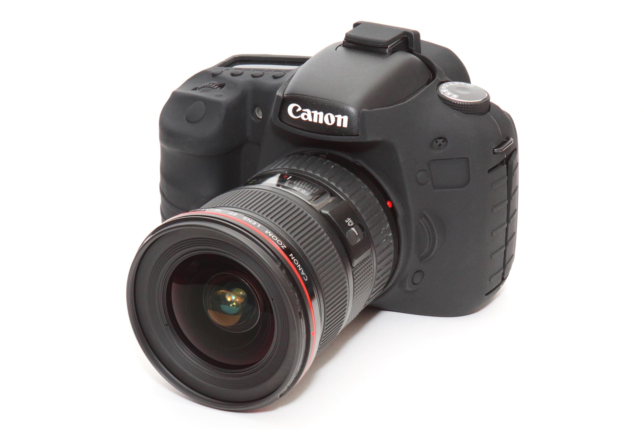 Easy Silicon Cover Case for Canon EOS 7D with LCD Protect Film (Black)