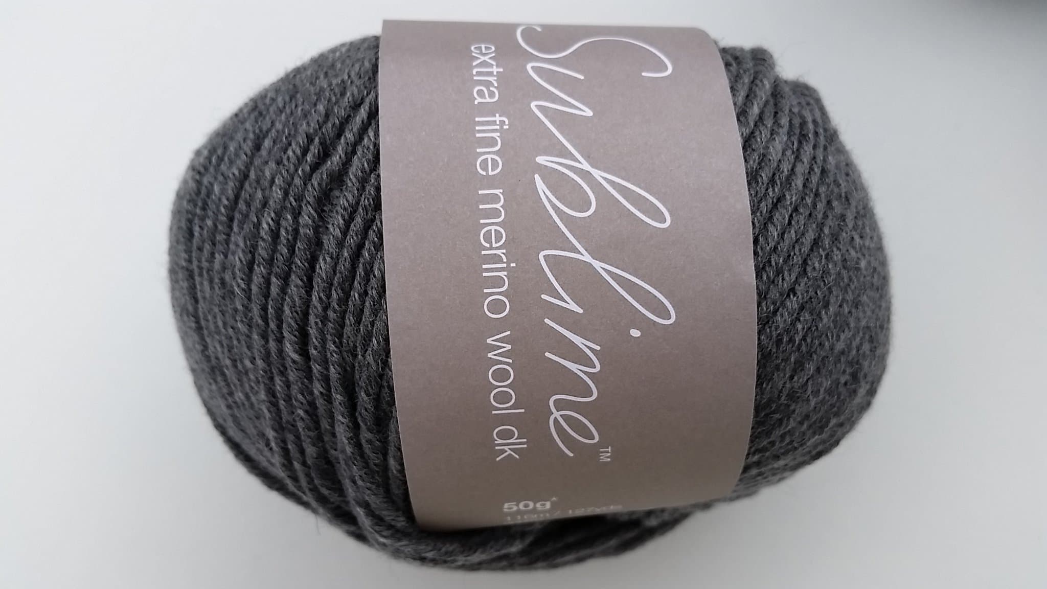 SUBLIME Extra Fine MERINO DK: 018 - Dusted GREY Knitting Wool Yarn
