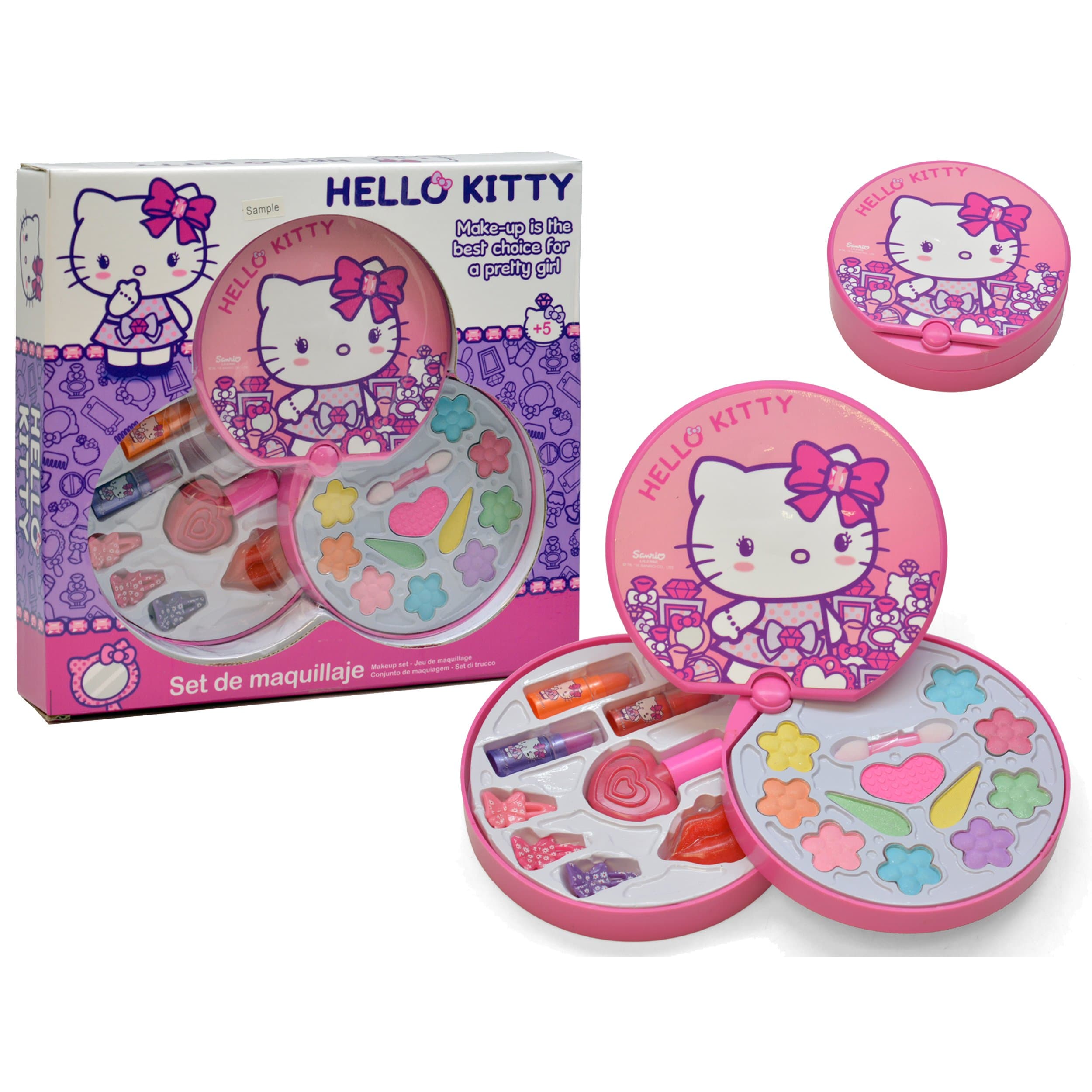 Falca Hello Kitty Circular Cosmetic Kit, Multi-Colour (M-42861