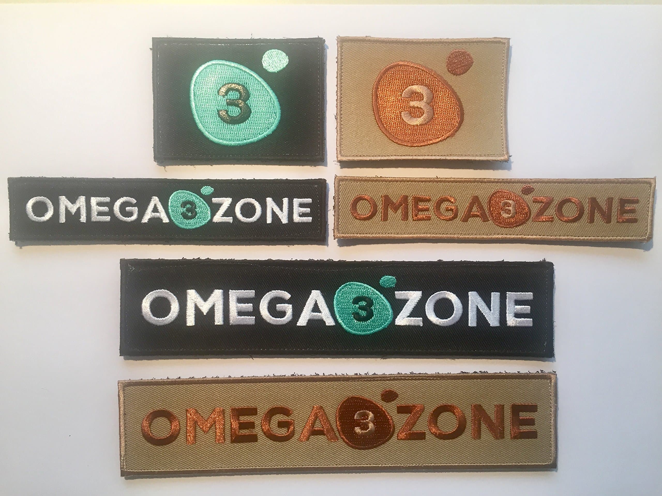 Full Set Logo Patches From Omega 3 Zone