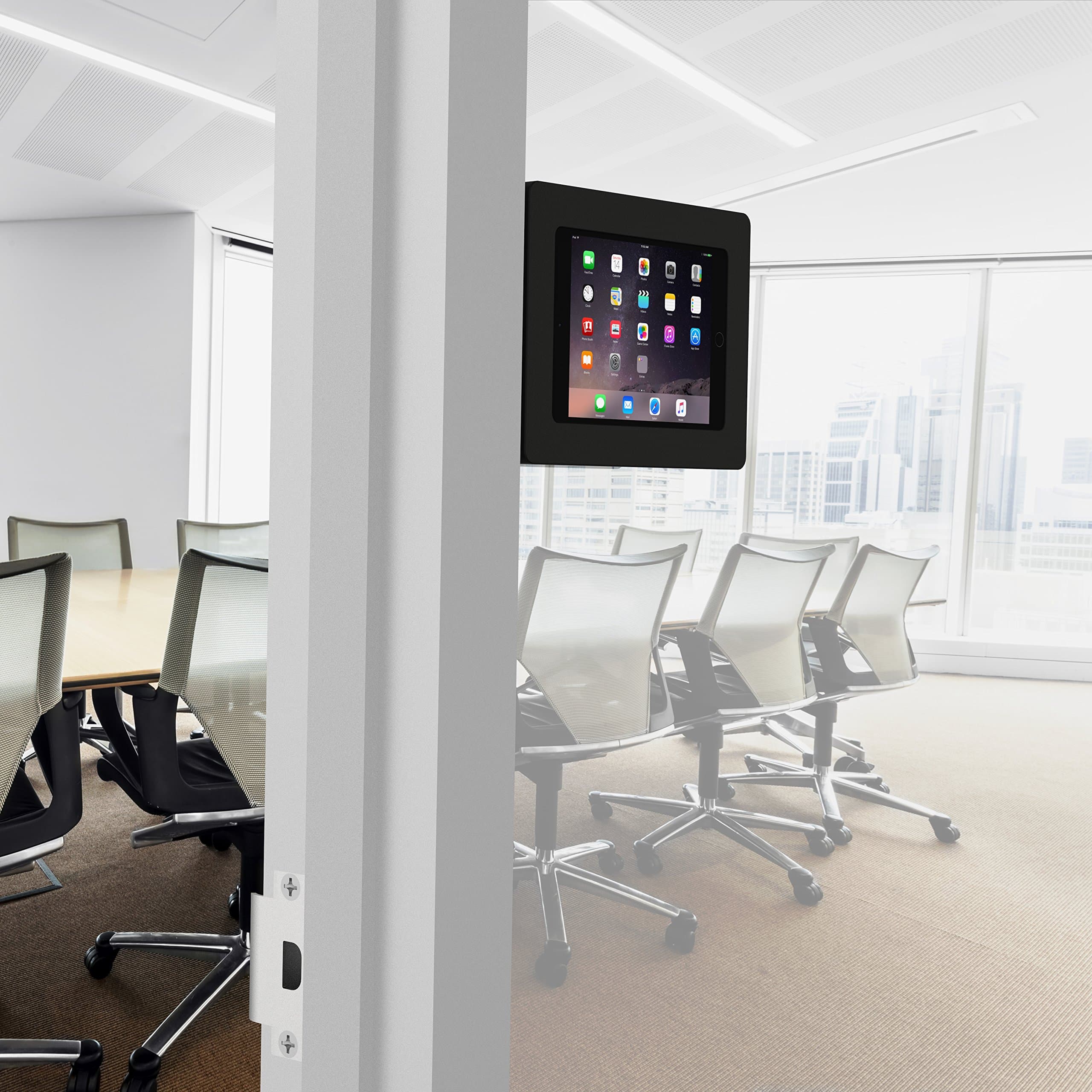 VidaMountBlack Enclosure and Tilting Removable Glass Mount [Bundle] compatible with iPad Mini 4 & 5