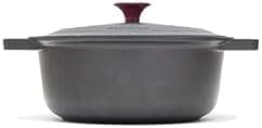 RISOLI VINUM Non-Stick Induction and Gas Saucepan Ø28 cm with Cast Lid, Slow Cooking, Made in Italy