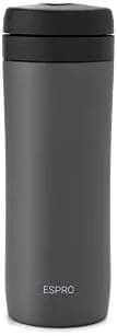 Espro 5012C-17GR 12 Ounce Travel Coffee Press, Gunmetal Grey