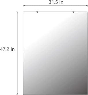 CrossROBBIN Wall Mounted Activity Mirrors for Home Gym and Commercial Use (2, 48"x32")