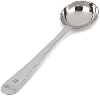 Kanshita's Rasoiware 31.5 cm Stainless Steel Karchi – Heavy Duty Ladle for Cooking and Serving