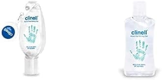 Clinell Hand Sanitiser Gel - Dermatologically Tested, Kills 99.99% of Germs - Retractable Clip - 50ml & Clinell Hand Sanitiser Gel - Dermotologically Tested, Kills 99.99% of Germs - 50 ml