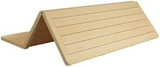 LVLDAWA Foldable Bed Support Board, Solid Wood Breathable Ranked Skeleton Simples Wooden Mattress Soft Bed Becomes Hard Waist Protector Bed Board For Sofa(80x90cm)