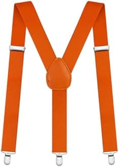 Aomig Mens Braces, Mens Suspenders with Strong Metal Clips, 3.5cm Wide Heavy Duty Suspenders for Men Women Business Wedding Casual