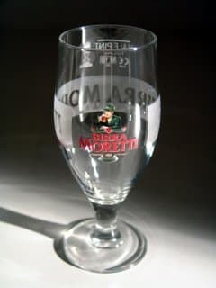 Birra Moretti Half Pint Glasses CE 10OZ / 280ML (SET OF 4)