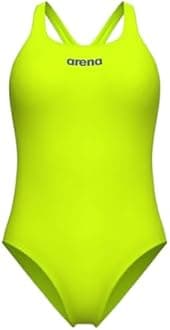 arena Solid Swim Pro Team Women's One-piece Swimsuit, Quick-drying, Sports Swimsuit in arena MaxLife ECO-FABRIC with Maximum Chlorine Resistance and UPF 50+ UV Protection