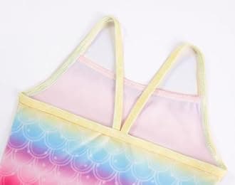 Girls Swimsuits One-Piece Bathing Suits Multicolor Kids Sport Summer Beach Swimwear for 2-10 Years Old