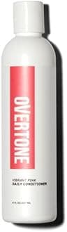 OVERTONE Haircare Daily Conditioner - 8 oz Semi-Permanent Daily Conditioner w/Shea Butter & Coconut Oil - Maintain Existing Shade w/Cruelty-Free Hair Color (Vibrant Pink)