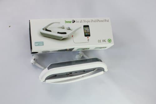 Prober 84inch Iphone Gadgets Virtual Video Glasses 16:9 Widescreen Flcos Head up Display Eyewear Personal Privacy Player for Apple Iphone 4/4s Ipod Ipad