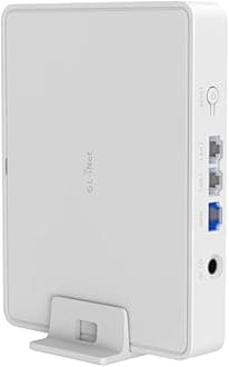 GL.iNet GL-B3000 (Marble) Wireless WiFi 6 Router, Wall-Mountable Photo Frame, Dual-Band AX3000, OpenVPN & WireGuard Support, Bark & AdGuard Home Parental Controls, OpenWrt, 3 Gigabit Ethernet Ports