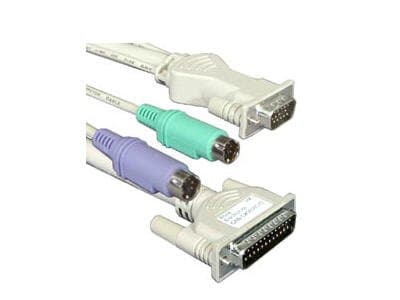 ROSE ELECTRONICS Rose Electronics Cab-Cx0606ca075 Ultracables For Rose Kvm Switches75 Ft, Db25m To Vga Hd15m / Ps2 Md6m Kbd-Ms / (
