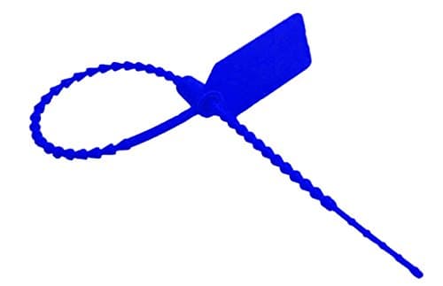 Security Tag Seal/Fire Seal Fastener - Different Pack Sizes & Colours Available (Blue, 25 Pieces)