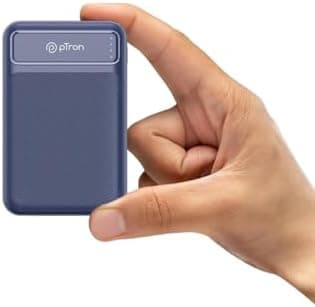 pTron Dynamo Spark 10000mAh 22.5W Power Bank,Compact Size Fast Charging,Supports VOOC/Wrap/Dash USB Charging,USB Type-C Input,20W PD Fast Charging,3 Output Ports,2 Input Ports & BIS Certified (Blue)