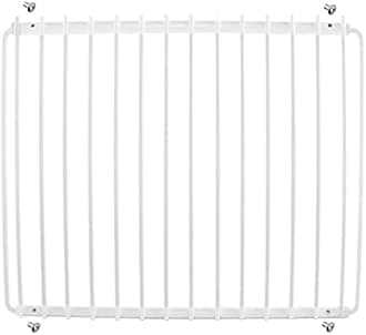 SPARES2GO Universal Small Fridge Freezer Shelf Adjustable White Plastic Coated Extendable Arms (360mm - 560mm x 320mm)