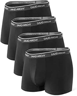 DAVID ARCHY Mens Boxers 40S Bamboo Rayon Underwear Soft Breathable Boxer Shorts Home Sleep Pants With Buttons