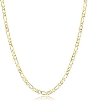 PPRLIFE Gold Necklace For Women 3.2mm Wide Figora Chain 14K Gold Necklace Beauty In Simplicity Jewelry For Women Neutral Design Necklaces For Mens Necklaces Chain 16-30