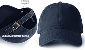 FURTALK Unisex Vintage Washed Unstructured Baseball Cap Washed Cotton Adjustable Dad Hat