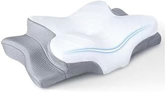 Ultra Pain Relief Cooling Pillow for Neck Support, Adjustable Cervical Pillow Cozy Sleeping, Odorless Ergonomic Contour Memory Foam Pillows, Orthopedic Bed Pillow for Side Back Stomach Sleeper