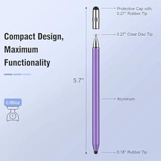 MEKO 3 in 1 Stylus Pens for Touch Screens, High Sensitivity & Precision Capacitive Stylus Pencil for Apple iPad iPhone Tablets Samsung Galaxy All Universal Touchscreen Devices 4 Pack