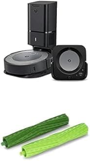 Bundle of iRobot Roomba i3+ EVO (3550) Robot Vacuum and Braava Jet m6 (6113) Robot Mop w/iRobot Authentic Replacement Parts - Multi-Surface Rubber Brushes