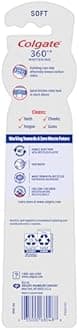 Colgate 360° Optic ning Toothbrush, Soft, White, 2 Count