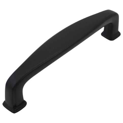 Cosmas 10 Pack 4392FB Flat Black Modern Cabinet Hardware Handle Pull - 3-3/4" Inch (96mm) Hole Centers