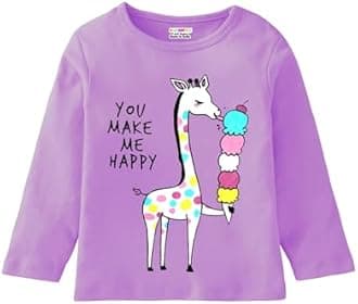 Kuchipoo Girls Full Sleeves Cotton T-Shirt