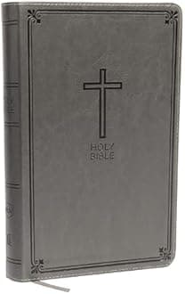 Holy Bible: New King James Version, Gray Leathersoft: Red Letter Edition