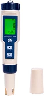 Digital pH Meter with ATC pH Tester, 3 in 1 pH TDS Temp 0.01 Resolution High Accuracy Pen Type Tester, Pocket Size Water Quality Tester for Drinking Water, Wine, Spas, Aquariums