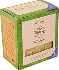 Crate 61, Handmade Vegan Natural Bar Soap Cold Pressed For Face And Body, With Premium Essential Oils, 3 Pack (Eucalyptus & Peppermint)